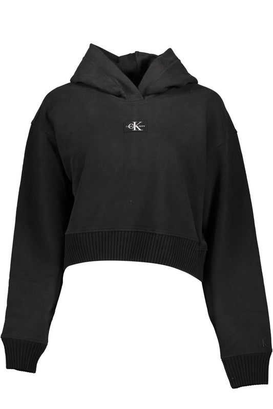 CALVIN KLEIN SWEATSHIRT WITHOUT ZIP WOMAN BLACK-0