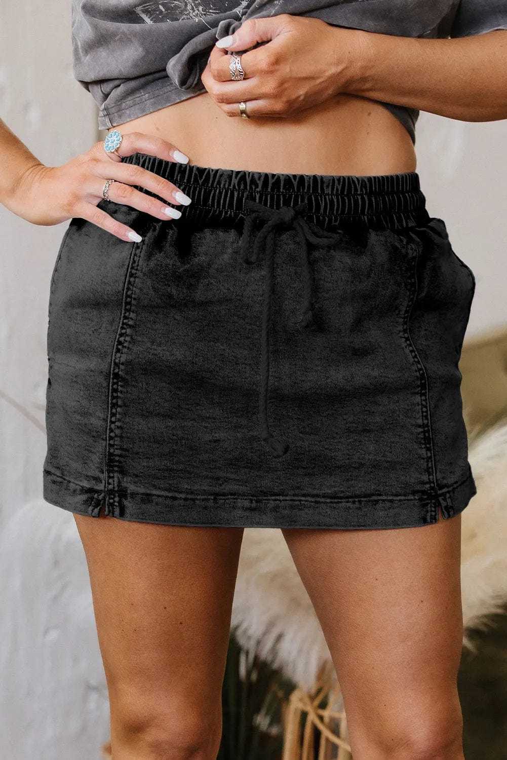 Urban Chic Denim Skorts-4