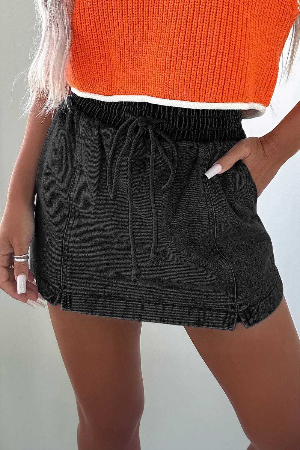 Urban Chic Denim Skorts-2