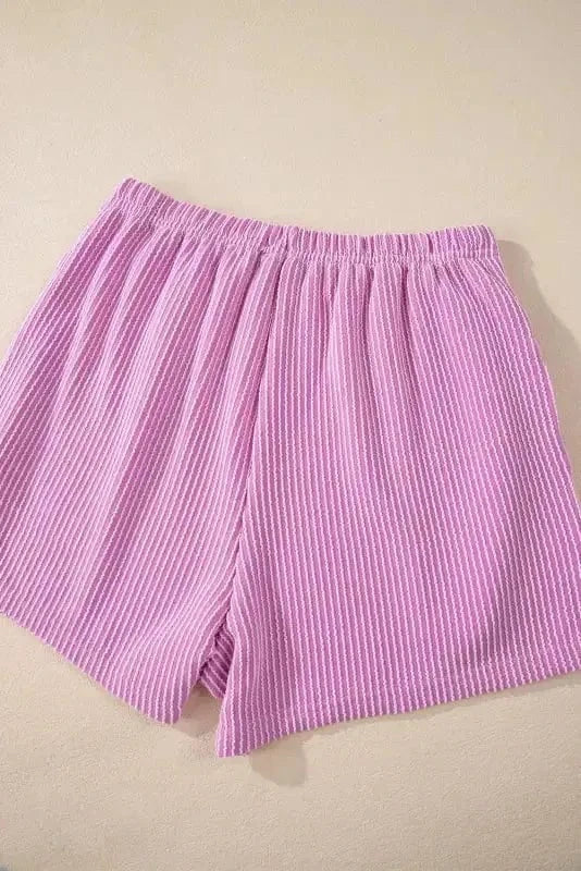 Cozy Corded Loungewear Shorts Set-4