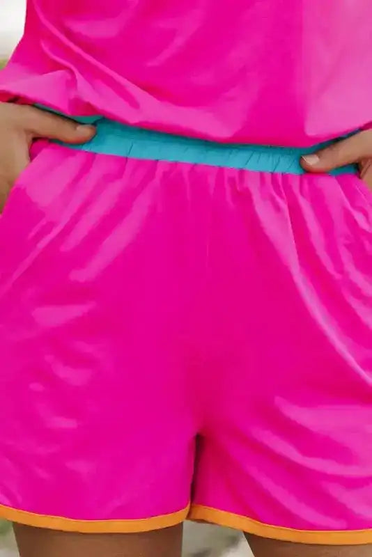 Rose Tee and Shorts Matching Set-2